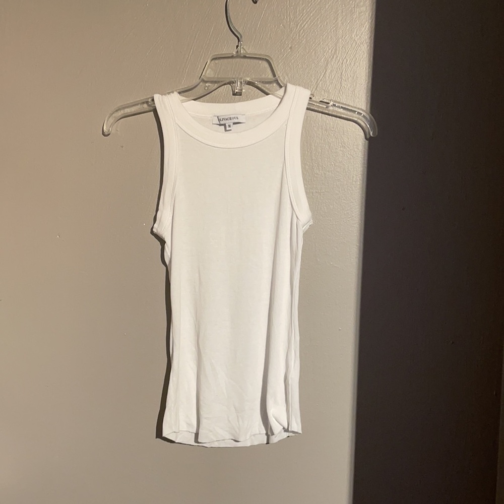 Rock and Rags White Halter Top